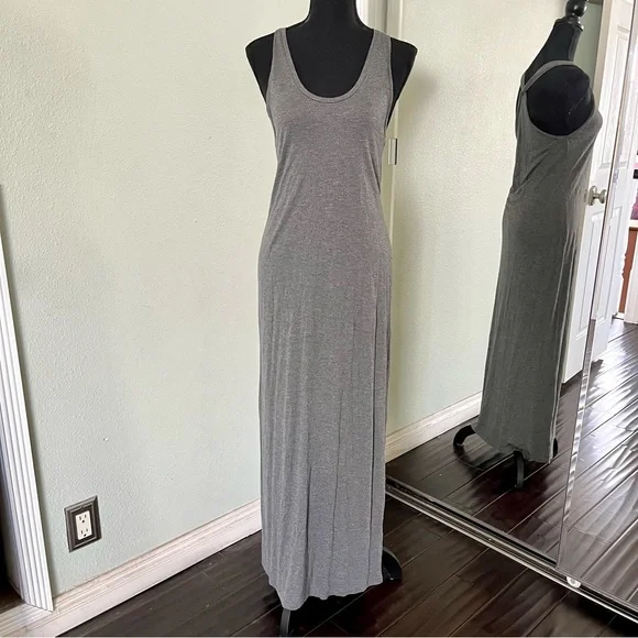 GAP | Dresses | Gap Grey 0 Rayon Racerback Maxi Dress Size Xs | Poshmark